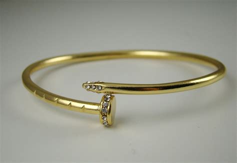 cartier inspired nail bracelet.